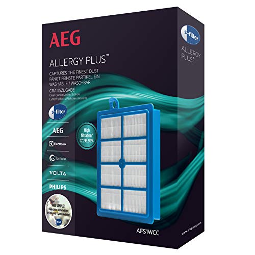 AEG AFS1WCC, s-Filter Philips s-Bag Sauger, für UltraOne,UltraSilencer, VX6, VX6-2,VX7, VX7-2, LX7, LX7-2,VX8, VX8-2, VX9-öko, VX9-2, LX8, LX8-2, LX9, blau